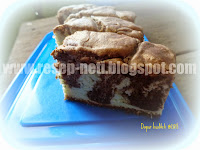 Resep Bolu Marmer Sederhana ( Marble Cake Simple Recipe )