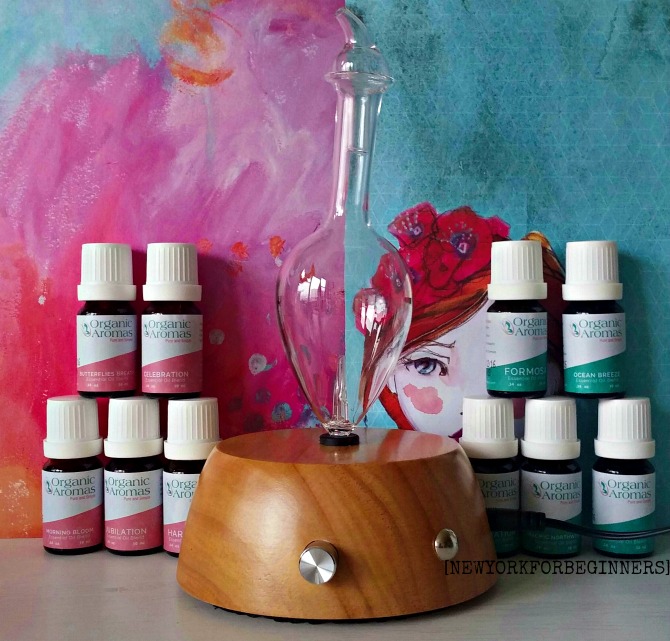 essential oil diffuser with pure essential oil blends