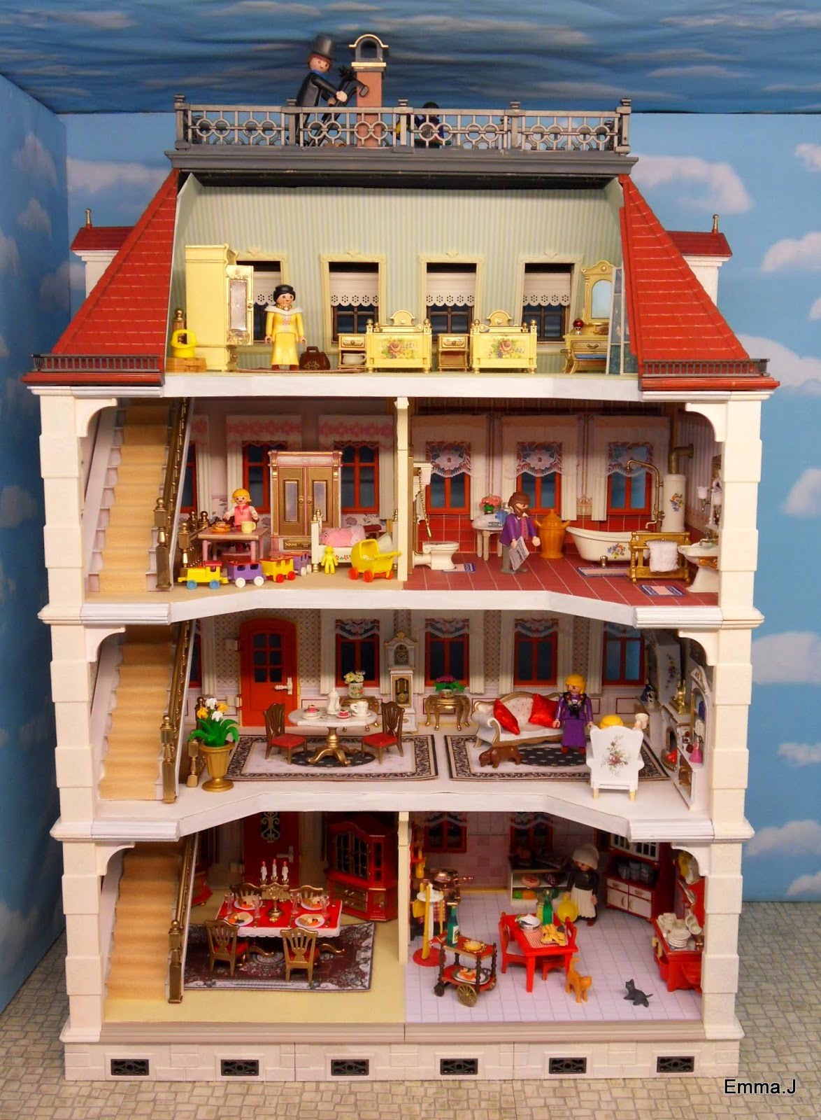 Victorian 5301 Mansion With Extra Floor Emma.J's Playmobil