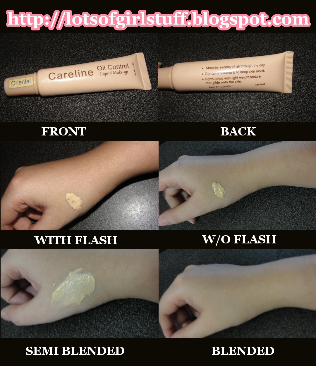 Lots of Girl Stuff Careline Oil Control Liquid Makeup Review