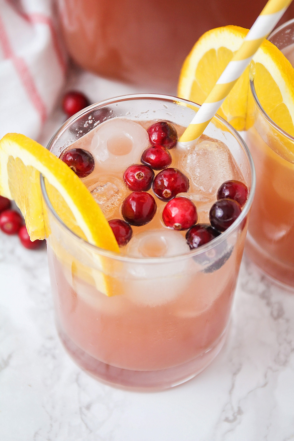 This simple and delicious holiday punch is so refreshing, and so easy to make!