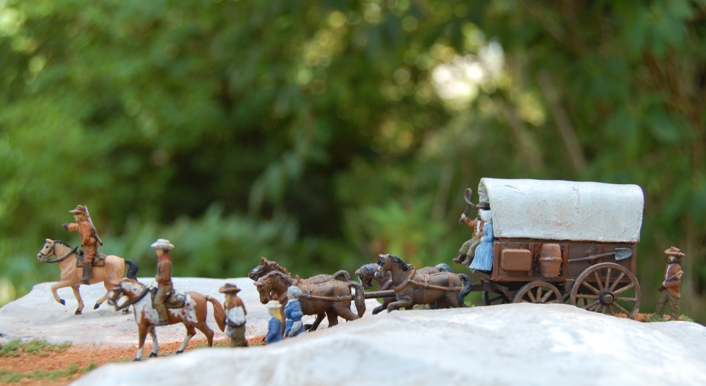 Toy Soldier Chest Airfix WAGON TRAIN Wild West Gold Rush Far West