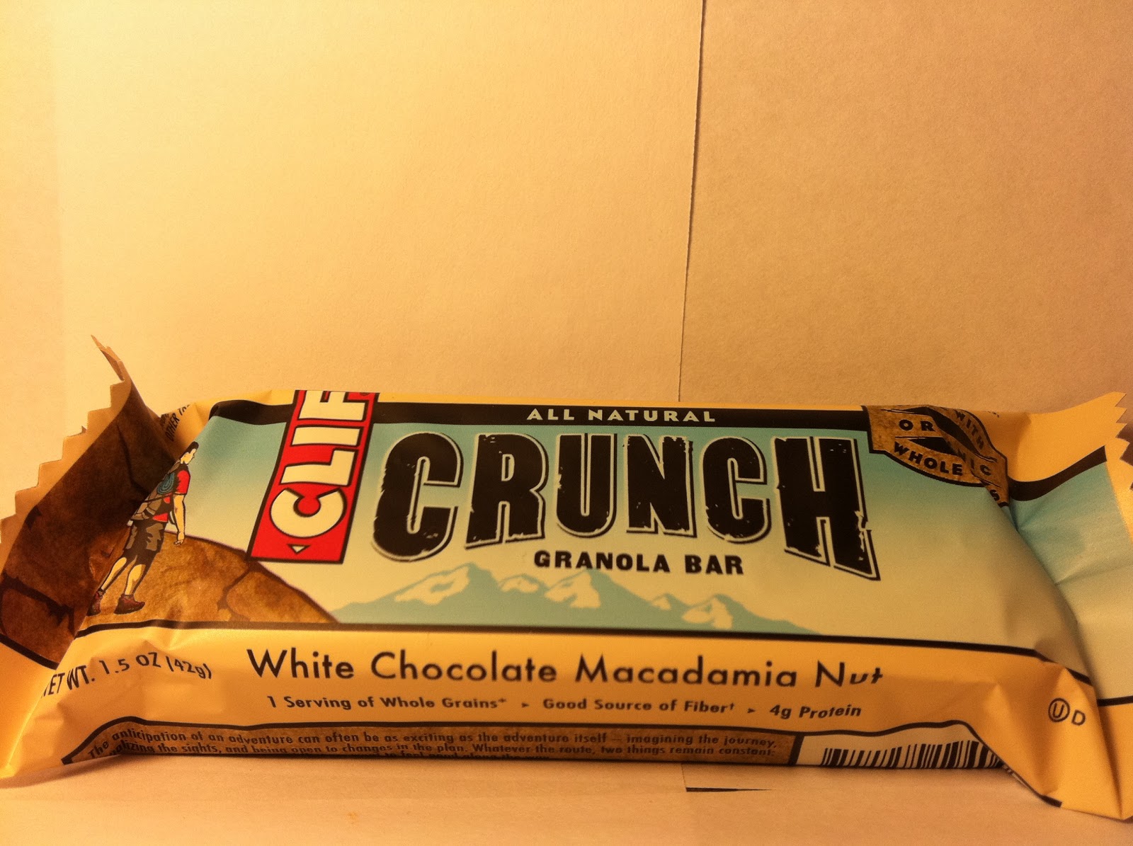 Crazy Food Dude Review CLIF CRUNCH White Chocolate Macadamia Granola Bar