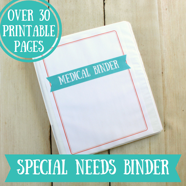 Special Needs and Chronic Illness Medical Binder Printable