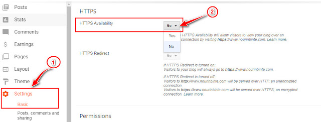 Enable HTTPS In Blogger Custom Domain, Free SLL Certificate
