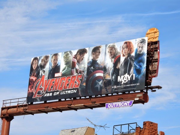 Avengers: Age of Ultron movie billboard Avengers Age of Ultron movie billboard