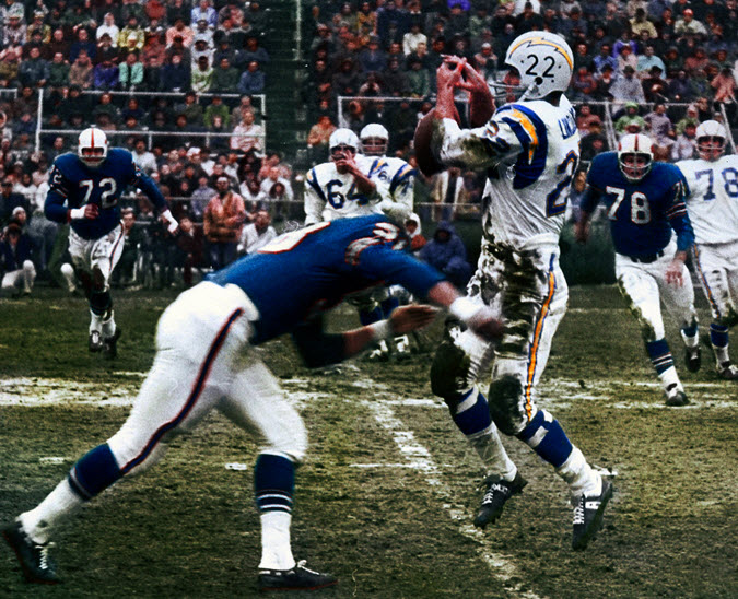 Pro Football Journal Colorization of the Day Hit Heard 'Round the