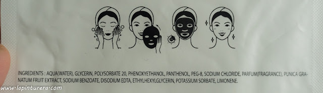 Mascarillas en tisú Selvart Thermal: OPINIÓN 04 granada ingredientes
