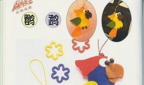 Moldes de bichinho de feltro