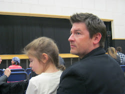 Jared and Tillie waiting for Lexi's truly outstanding performance in the ballet Marushka