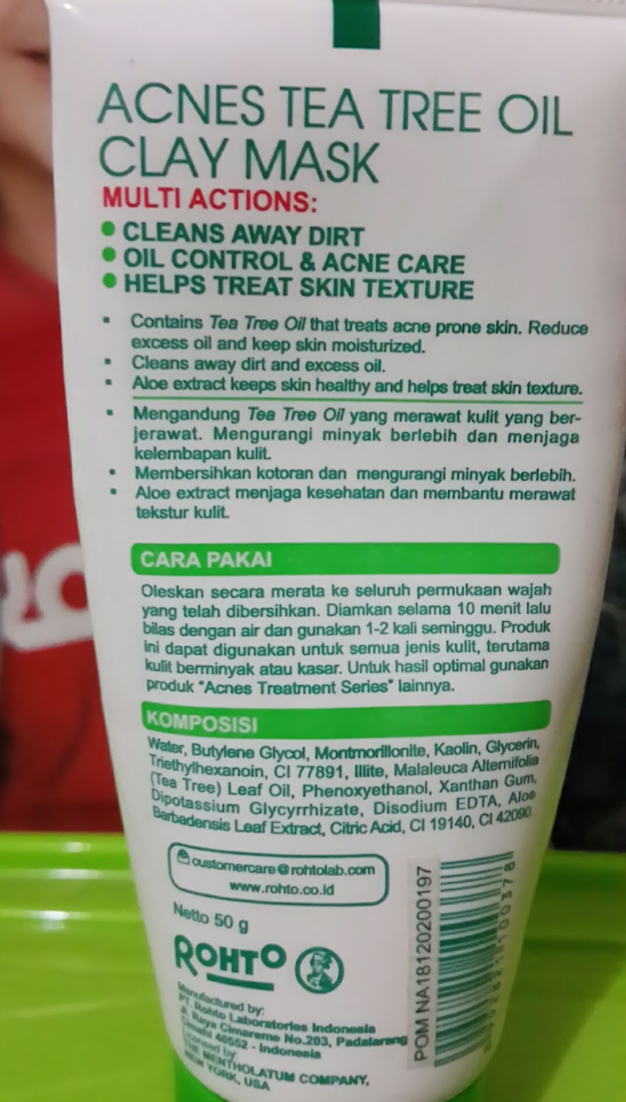 Review Acnes Tea Tree Oil Clay Mask Facial Mask For Acne Oily Skin Carolline S Beauty Blog