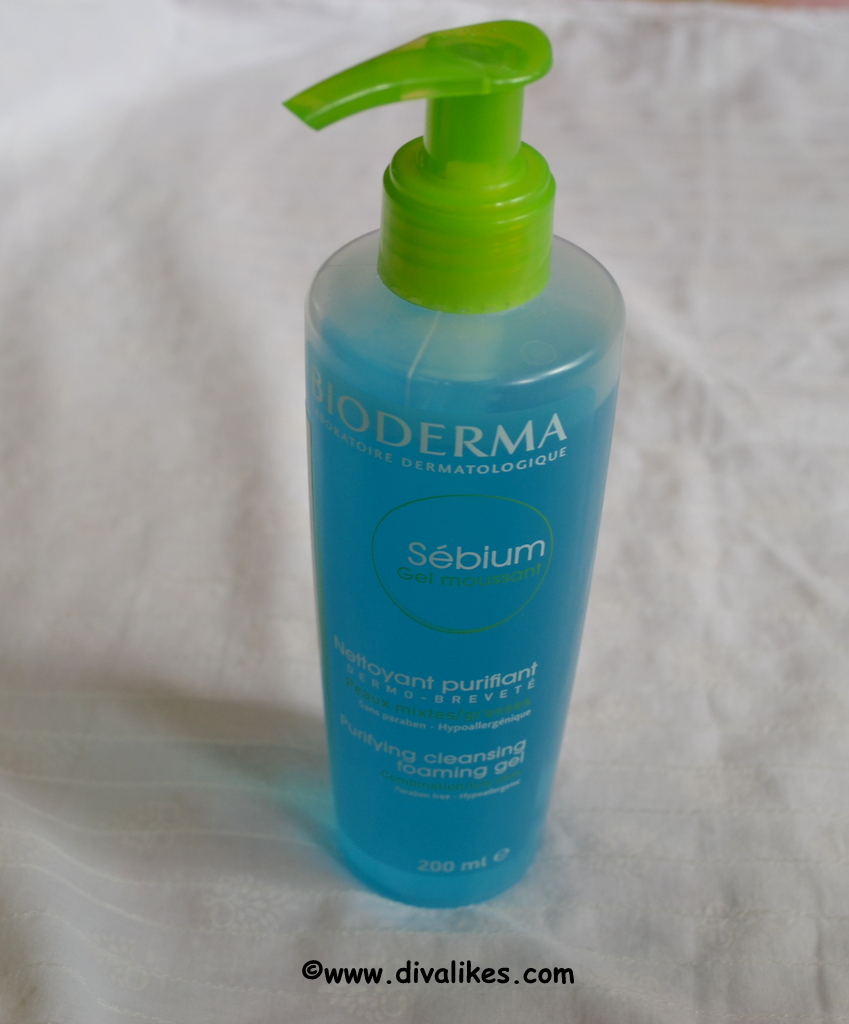 bioderma blue face wash