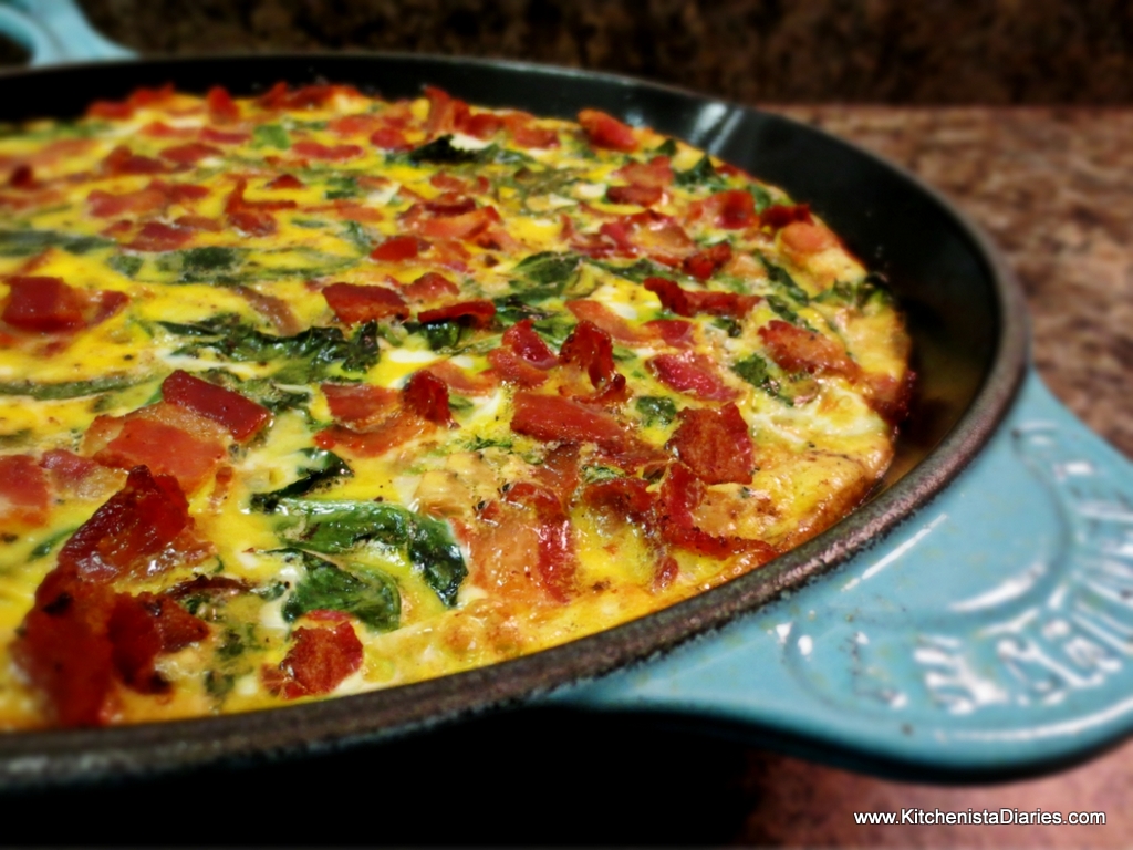 Bacon Fennel Kale Frittata With Sweet Potato Crust The Kitchenista Diaries