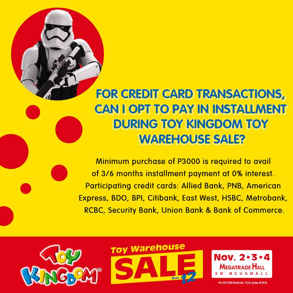 toy kingdom warehouse sale 2018