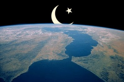 Islam over Europe, seen from orbit