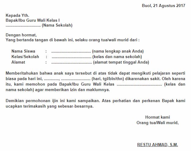 50+ Guru Contoh Surat Ijin Belajar Gif