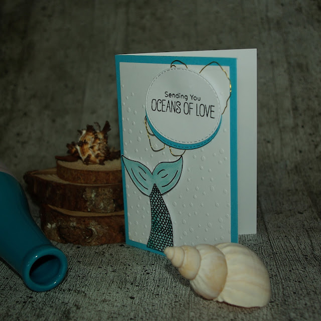[DIY] Sending You Oceans of Love Mermaid-Card  Meerjungfrauen-Grußkarte
