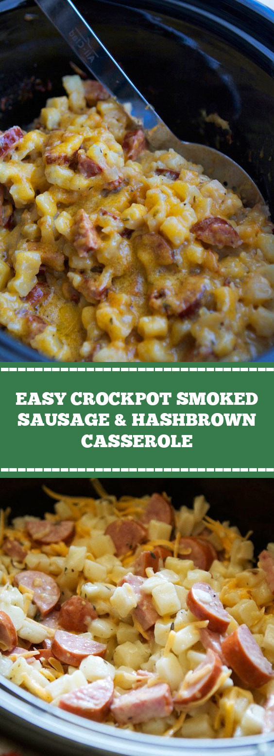 Easy Smoked Sausage & Hashbrown Casserole FOOD RECIPES