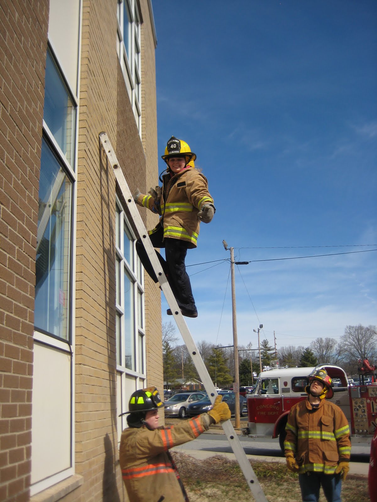 Concord High School Fire Academy Ground Ladders Battalion 3