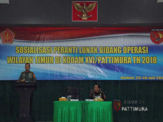 70 Pejabat Terima Sosialisasi Piranti Lunak Bidang Operasi Wilayah Timur TNI-AD 70 Pejabat Terima Sosialisasi Piranti Lunak Bidang Operasi Wilayah Timur TNI-AD