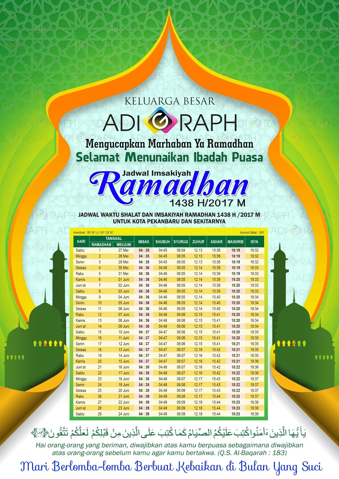 Imsakiyah Ramadhan