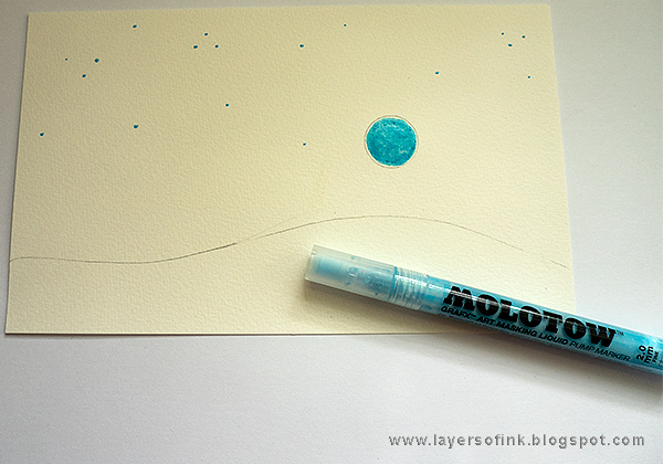 Layers of ink - African Night Watercolor Tutorial by Anna-Karin Evaldsson