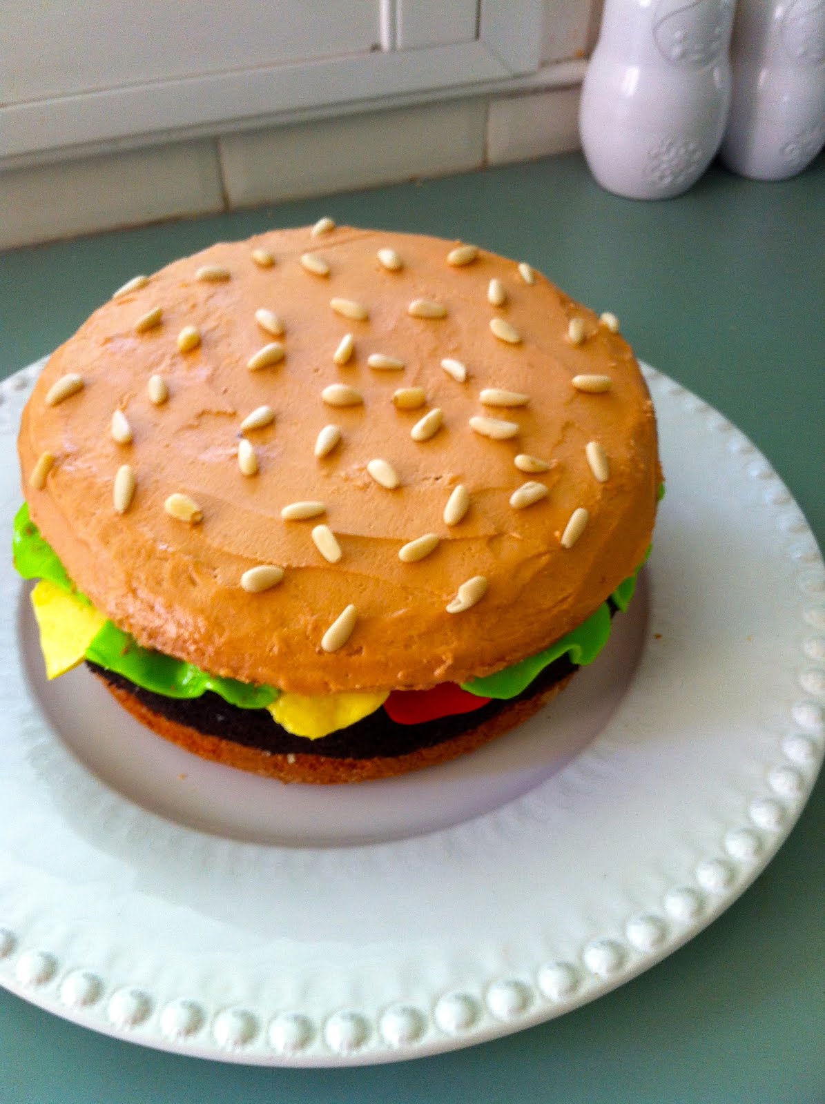Giggleberry Creations!: Burger Birthday Cake!