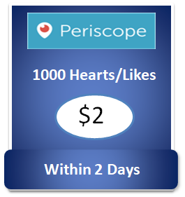1000 buy Periscope Hearts Cheap