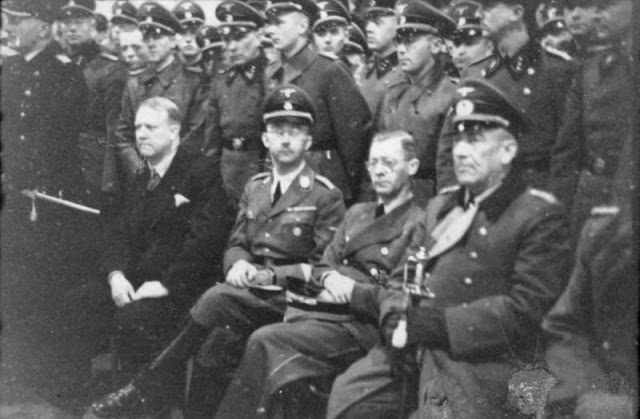 24 April 1940 worldwartwo.filminspector.com Himmler Quisling Terborven, von Falkenhorst