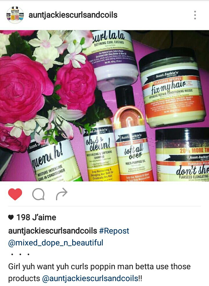 Mixed Dope 'n' Beautiful Aunt Jackie's m'a dit Flaxseed Baby