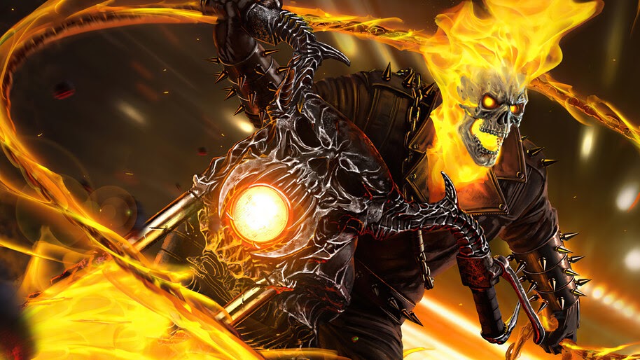 Ghost Rider, Motorcycle, Marvel, 4K, #6.1945