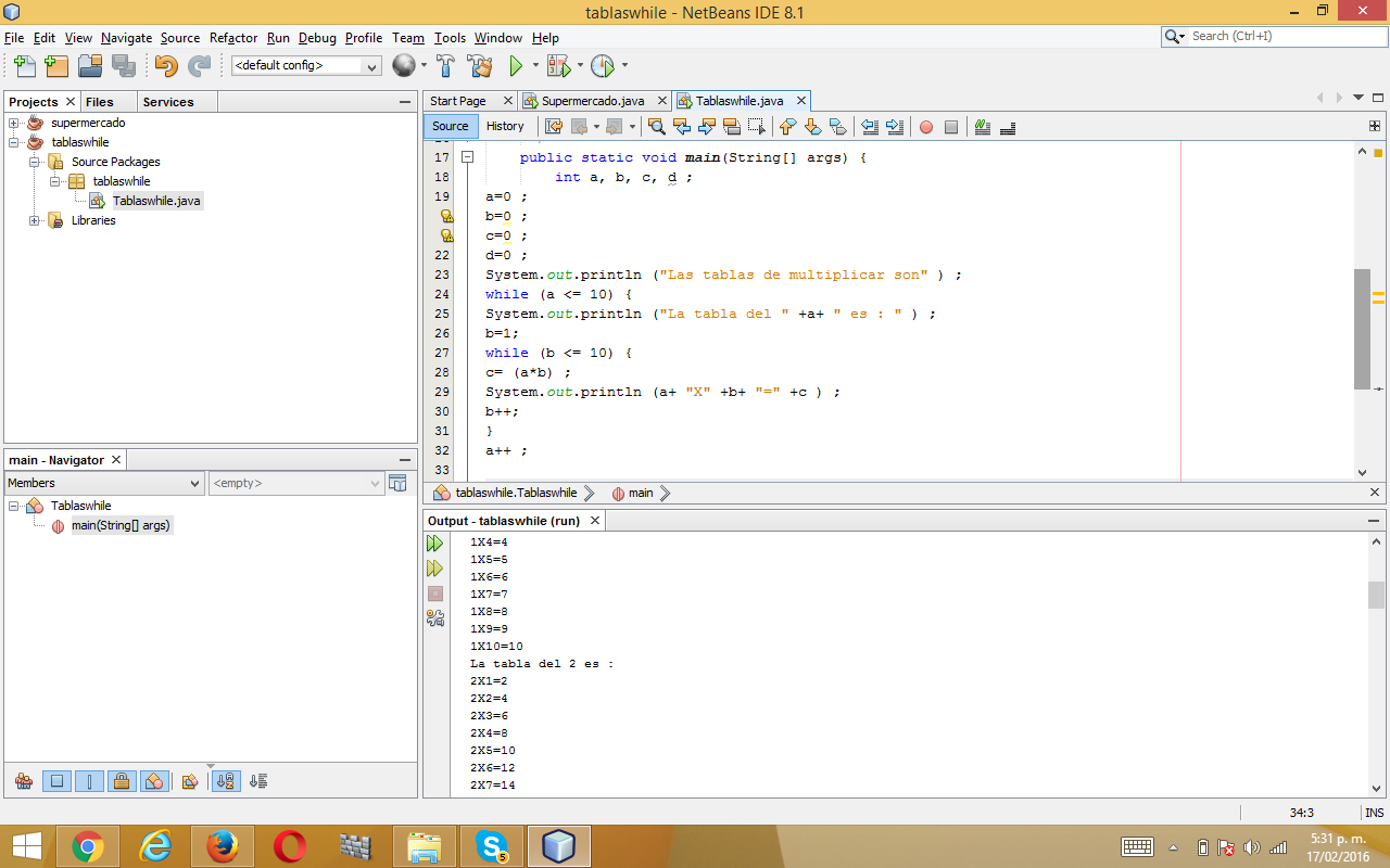 PROGRAMACION JAVA CIES TABLAS DE MULTIPLICAR_WHILE