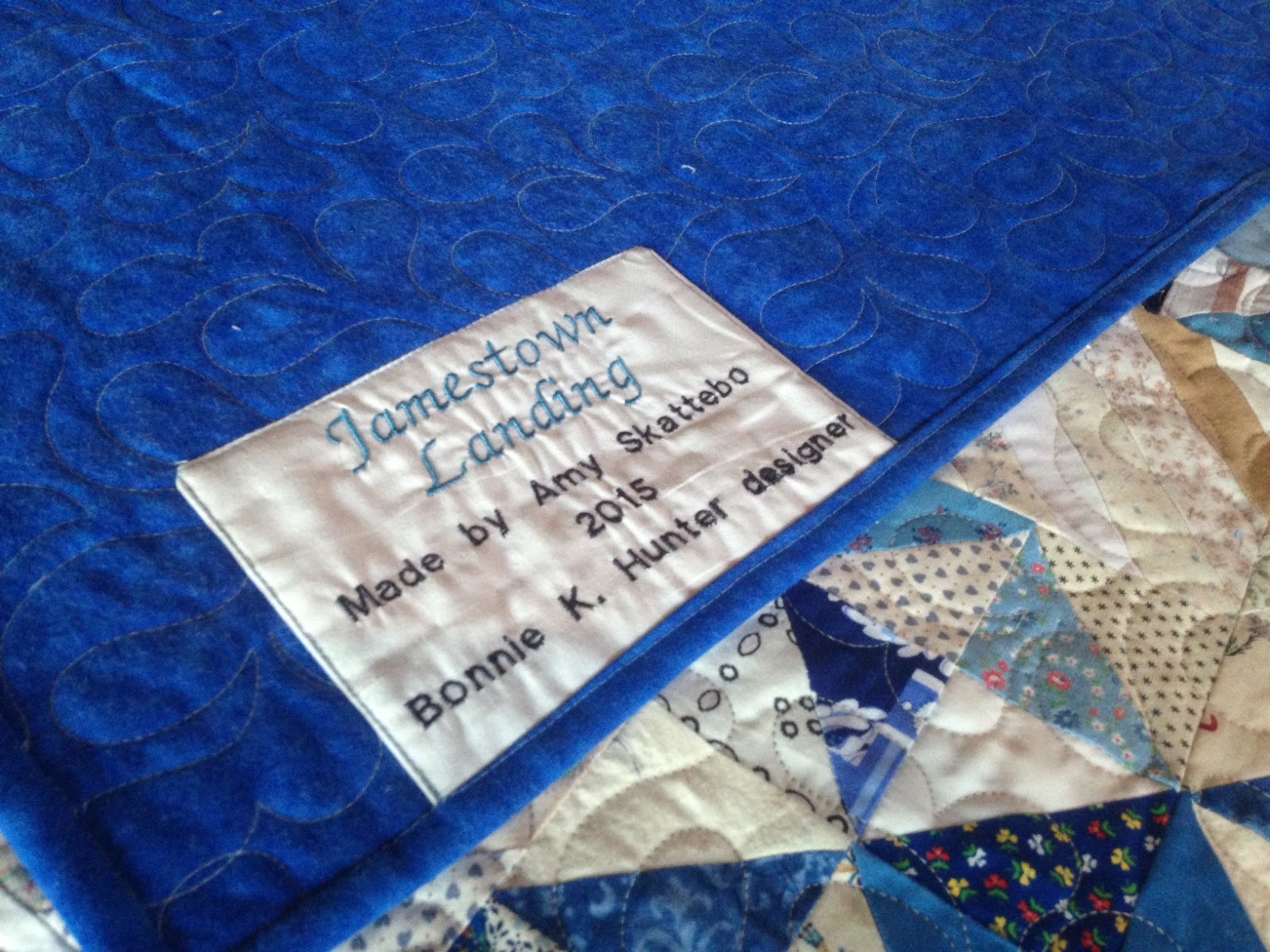 Amy's Passions Jamestown Landing completed [Quilting]