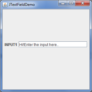 java errors and exceptions: JTextField - An Example