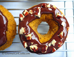 Chocolate Glazed Pumpkin Spice Donuts