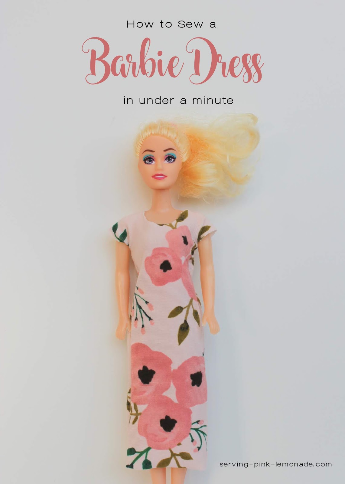 How to Make an Easy No-Sew (No Sew) Dress for Barbie and You