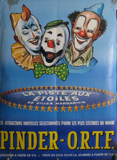 Affiche du cirque Pinder - O.R.T.F la piste aux étoiles de Gilles Margaritis