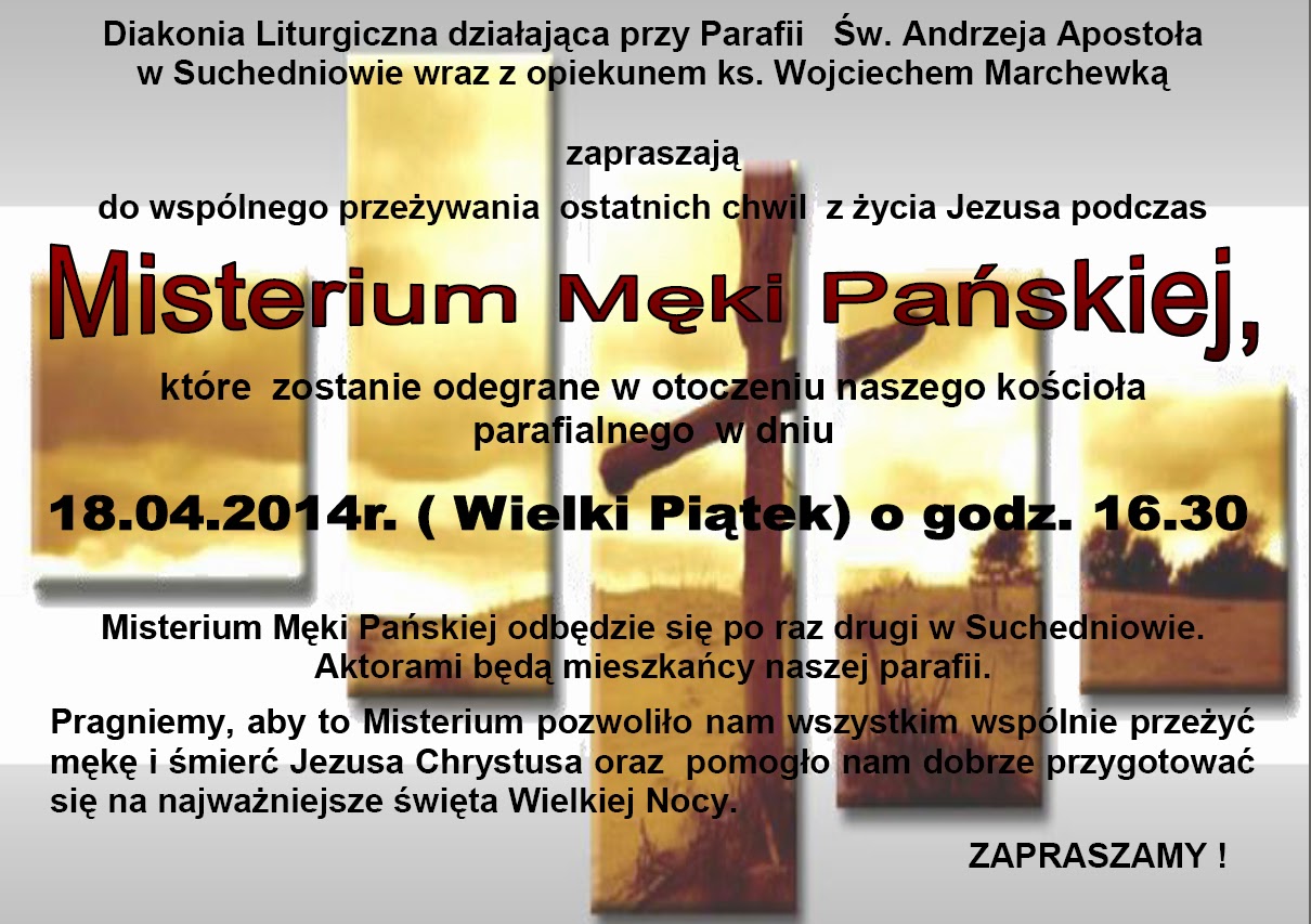 Nasz Suchedniów Zaproszenie Na Misterium