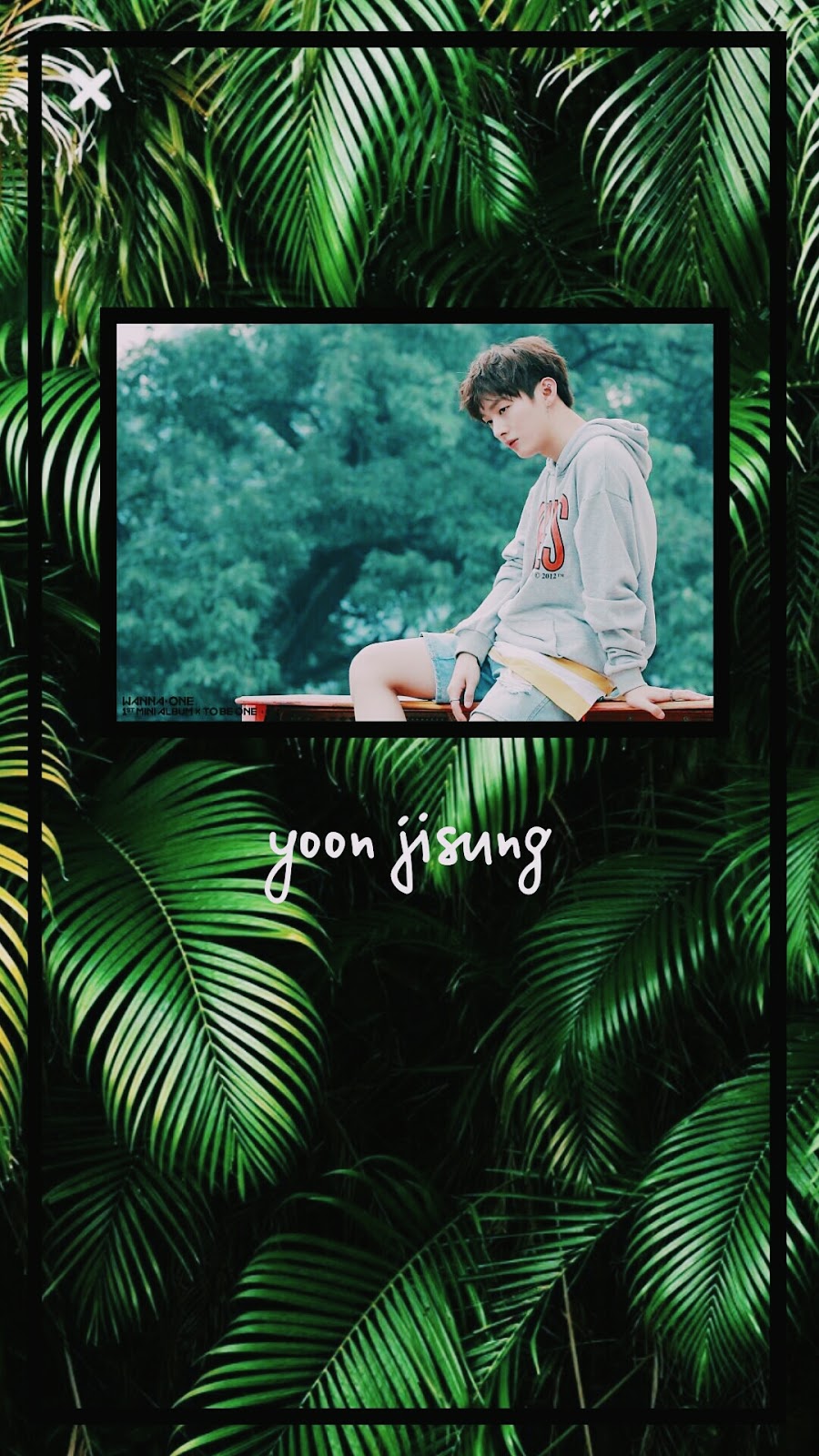 Wanna One Yoon Jisung Green Wallpaper Lockscreen 1 Dandeliyong
