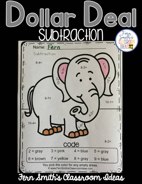  Your students will ADORE these Awesome Animals Color By Numbers! Try these dollar deals out today! Awesome Animals Color Your Answers Worksheetcome complete with answer keys, just print and go!  I hope these resources allow you to spend more time with your family and friends while bringing some joy to your students' day! #FernSmithsClassroomIdeas