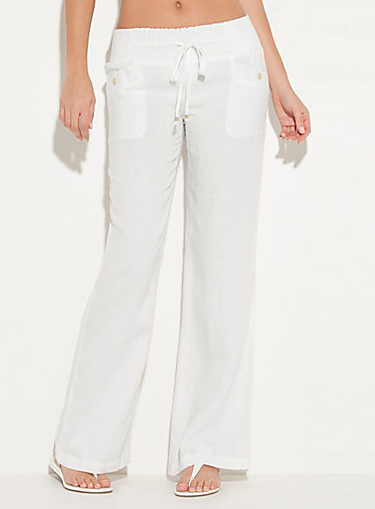 My Superficial Endeavors: Cute Linen Pants & Cutout Top from G by Guess