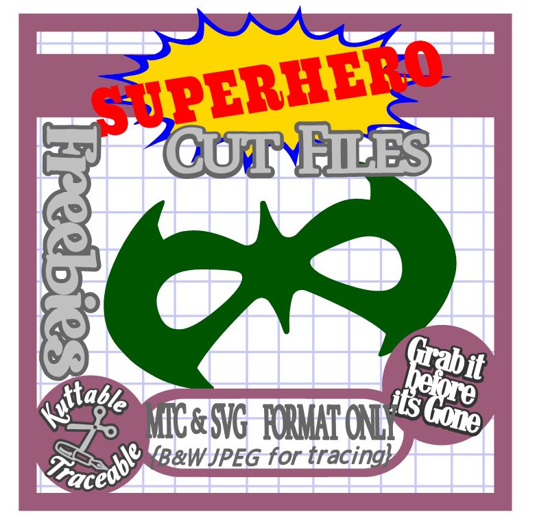 The Scrapoholic 25 Days Superhero Free Mtc Svg Cut Files Day 02 Batman Robin Mask