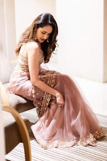 Actress Pragya Jaiswal Transparent Saree Stills Actress Pragya Jaiswal Transparent Saree Stills