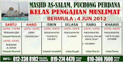 Kelas Pengajian Muslimat di Masjid As-Salam Puchong Perdana