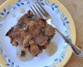 Apple Pudding Cake with Cinnamon Butter Sauce