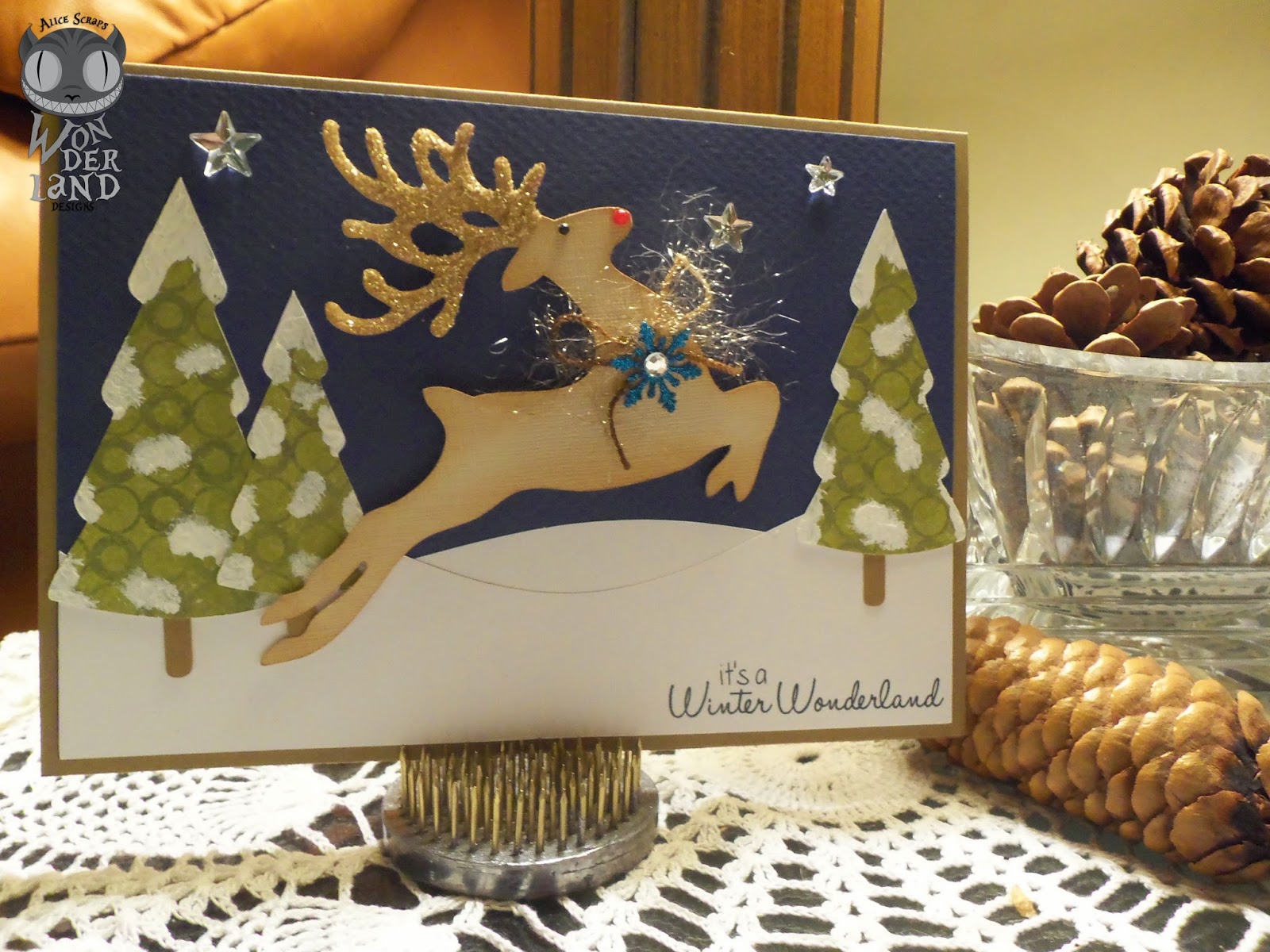 Winter Wonderland by Alice Scraps Wonderland + more inspiration on her blog for scrapbooking and handmade cards! Wonderland