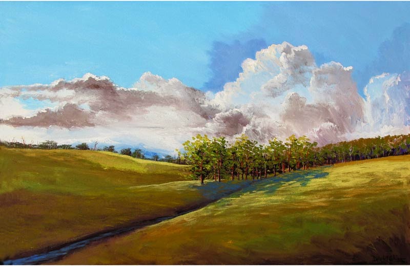 Artist Derek Collins Blog, modern impressionist landscape