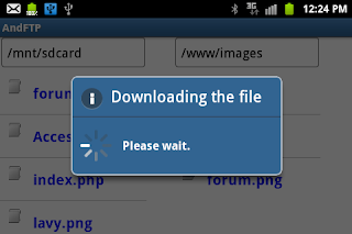 Uploader for Android-download file from server