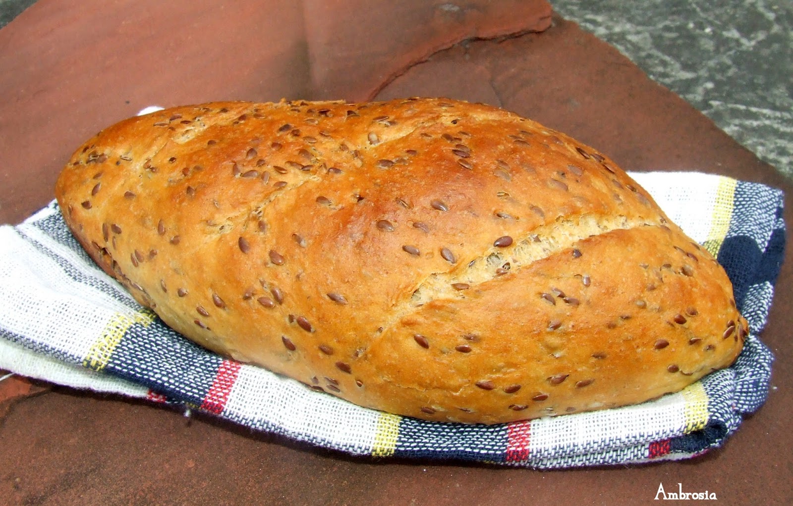 Whole Wheat Flaxseed Bread (Vegan) Ambrosia