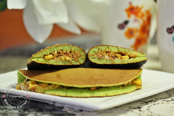 Apam Balik Pandan (Malay Peanut-Stuffed Pancake)  MOST 